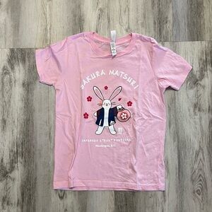 Washington DC Japanese Festival Pink Bunny Baby Tee